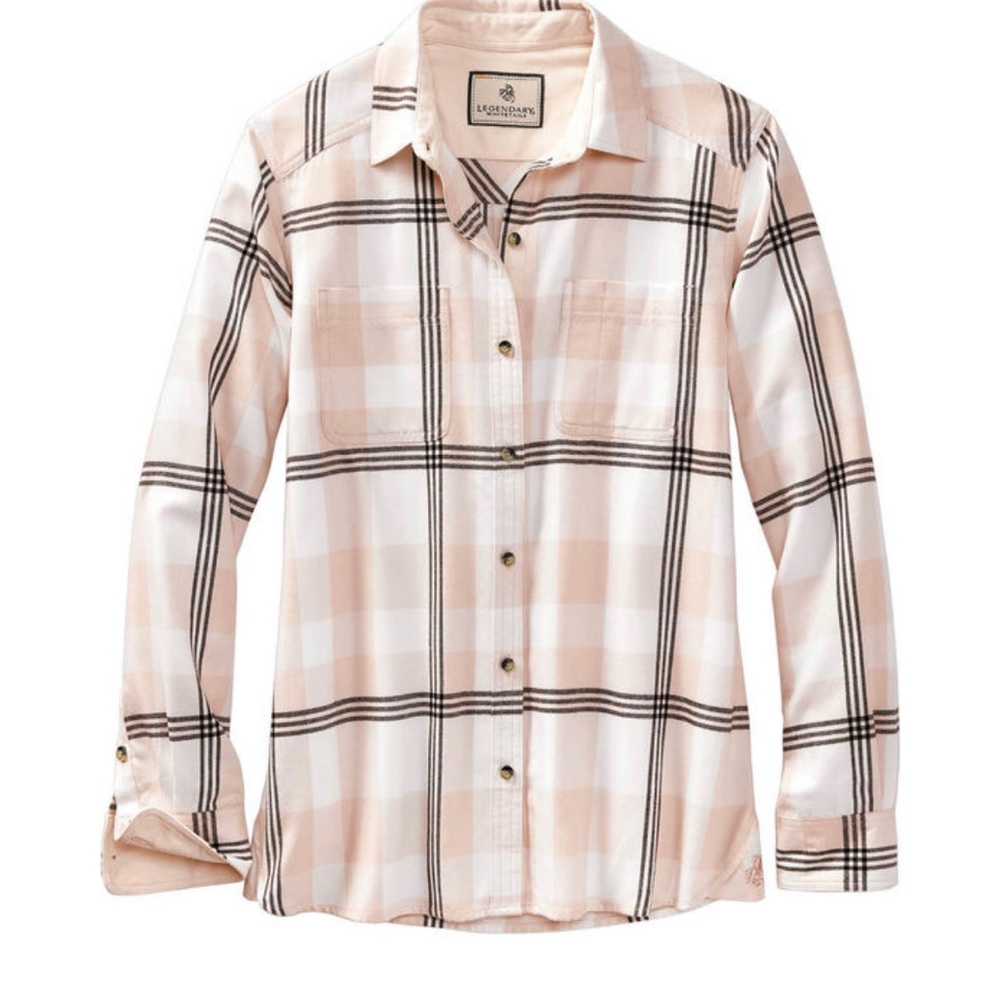 Ultra Soft Flannel Long Sleeve / Pink and Black / M